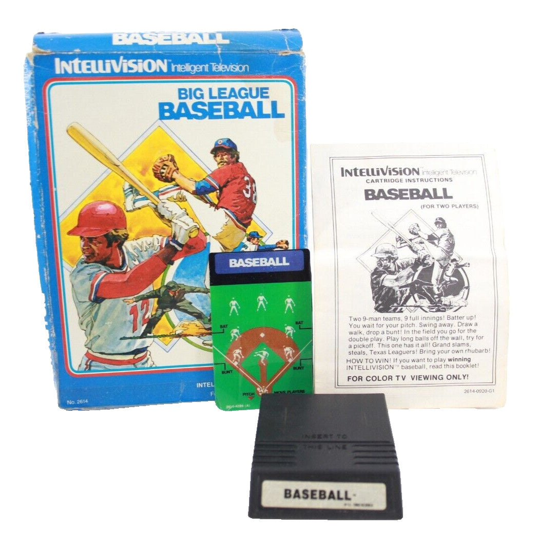 Big League Baseball - Intellivision - WITH WARRANTY