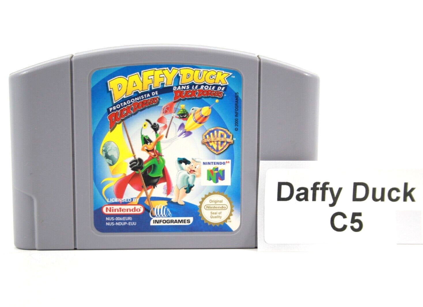 Daffy Duck Duck Dogers - Nintendo 64 (N64) PAL WITH WARRANTY