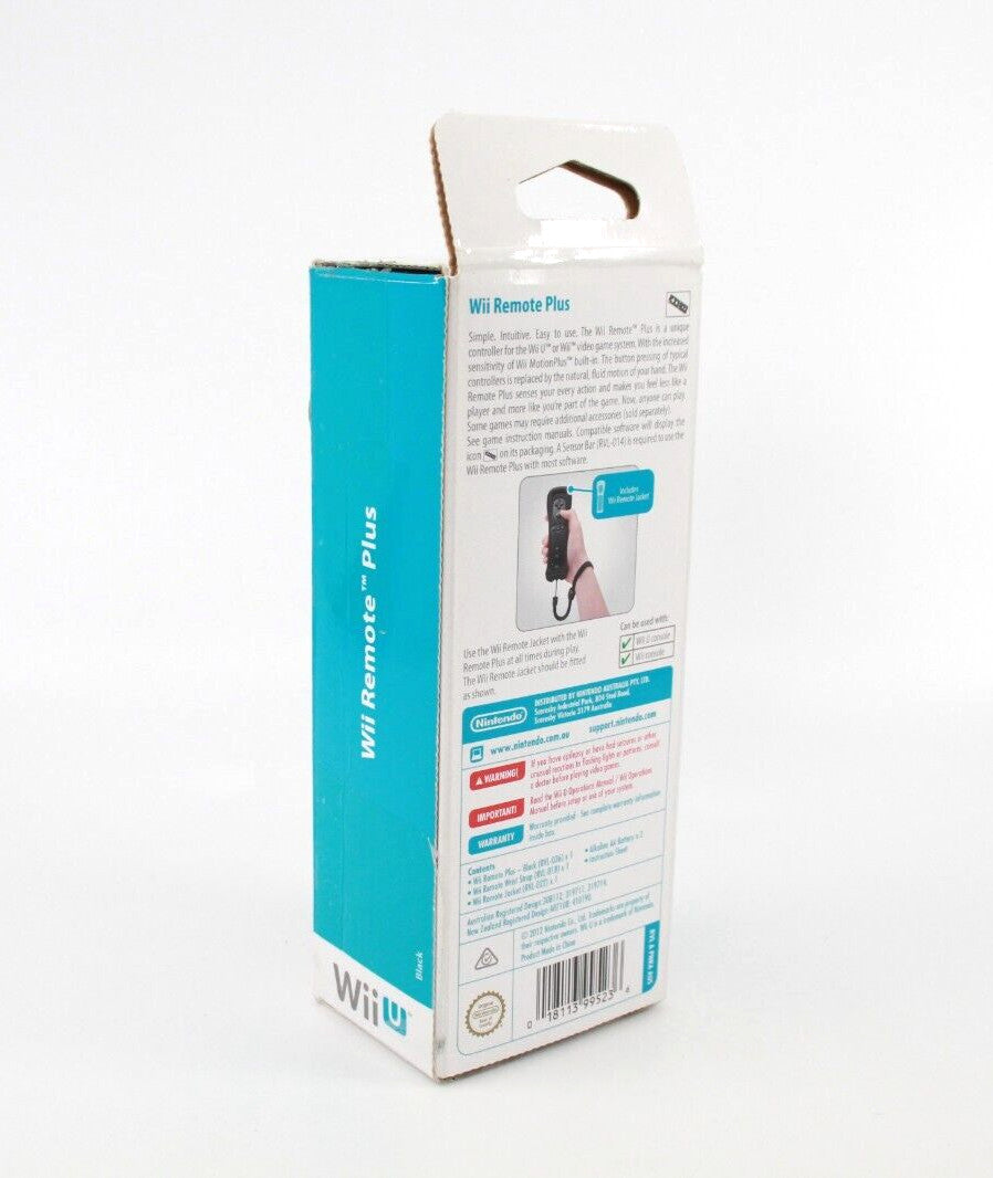 Genuine Nintendo Wii U / Wii Motion Plus Black Remote *BOX ONLY*