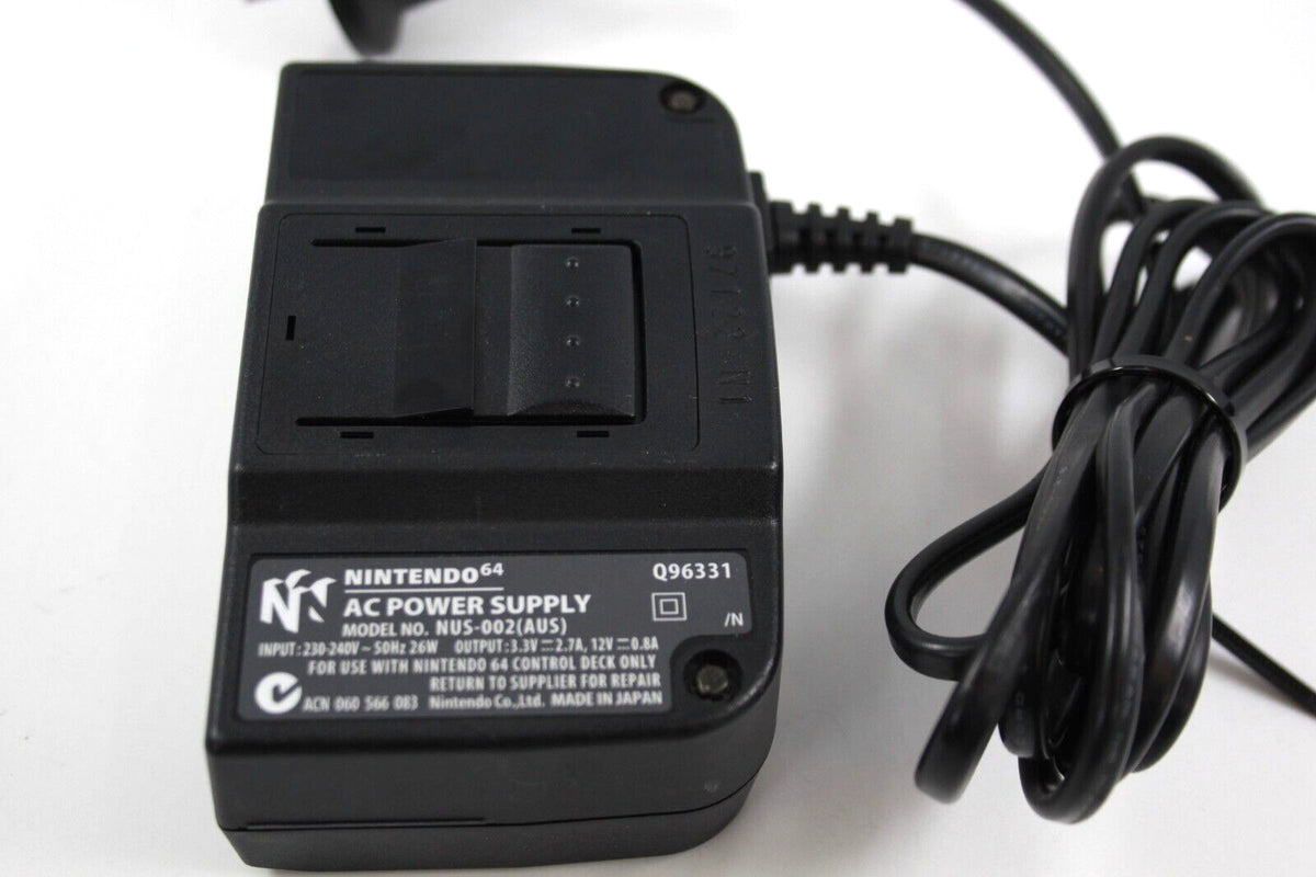 Genuine Official Nintendo 64 Power Supply Cable Cord 240V/NUS-002 (AUS) N64