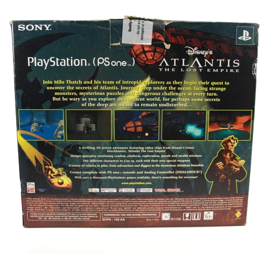 Sony PlayStation (PS one) Atlantis LIMITED Edition Console BOXED PS1 PSOne