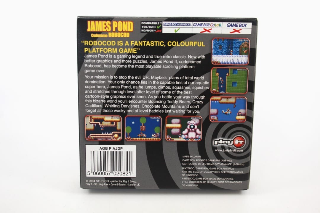 James Pond Codename Robocod - Nintendo Game Boy Advance (GBA) *BOX ONLY*