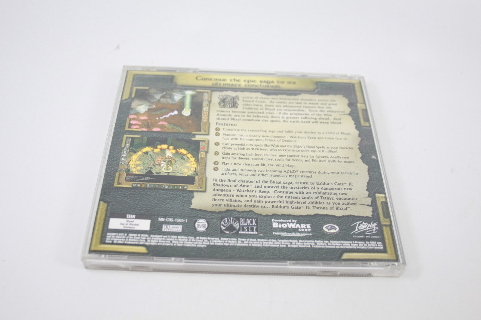 Baldur's Gate II: Throne of Bhaal PC Includes Reference Card