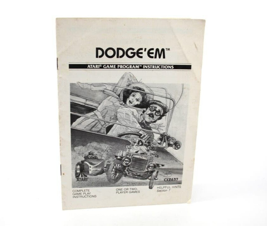 Dodge 'Em - ATARI 2600 ***Manual Only***