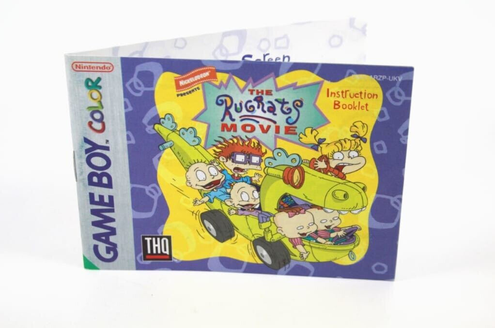 The Rugrats The Movie - Nintendo Game Boy Color (GBC) **MANUAL ONLY**