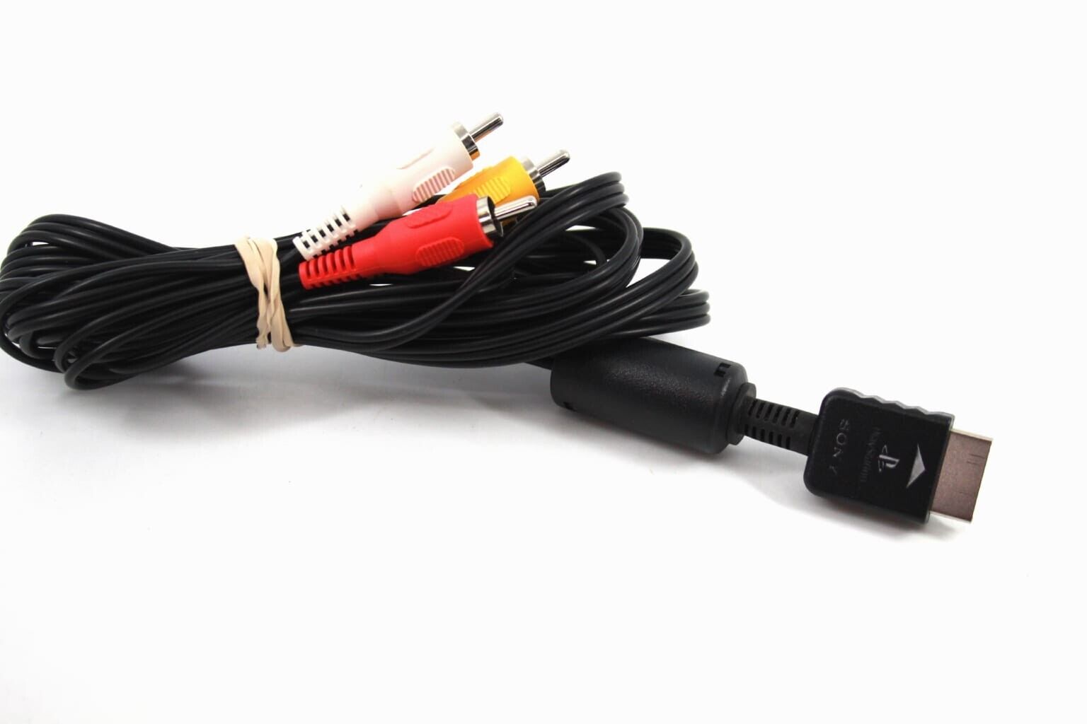 Official Genuine Sony PlayStation PS1 / PS2 / PS3 AV Cable RCA VIDEO output plug
