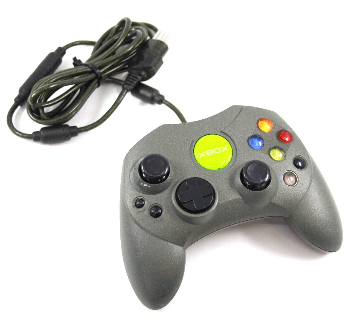 Genuine, Official Microsoft Xbox Original Wired Controller S (Gunmetal Grey) 🎮