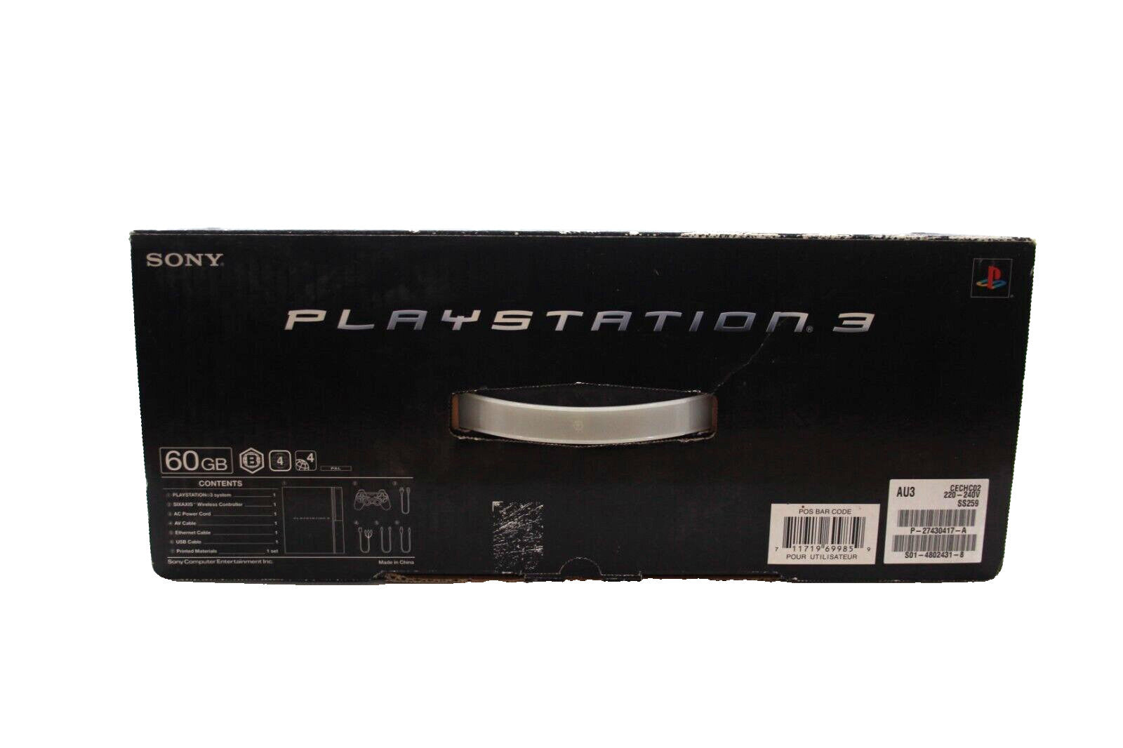 PlayStation 3 (PS3) Backwards Compatible Console 60GB - WARRANTY STICKER INTACT