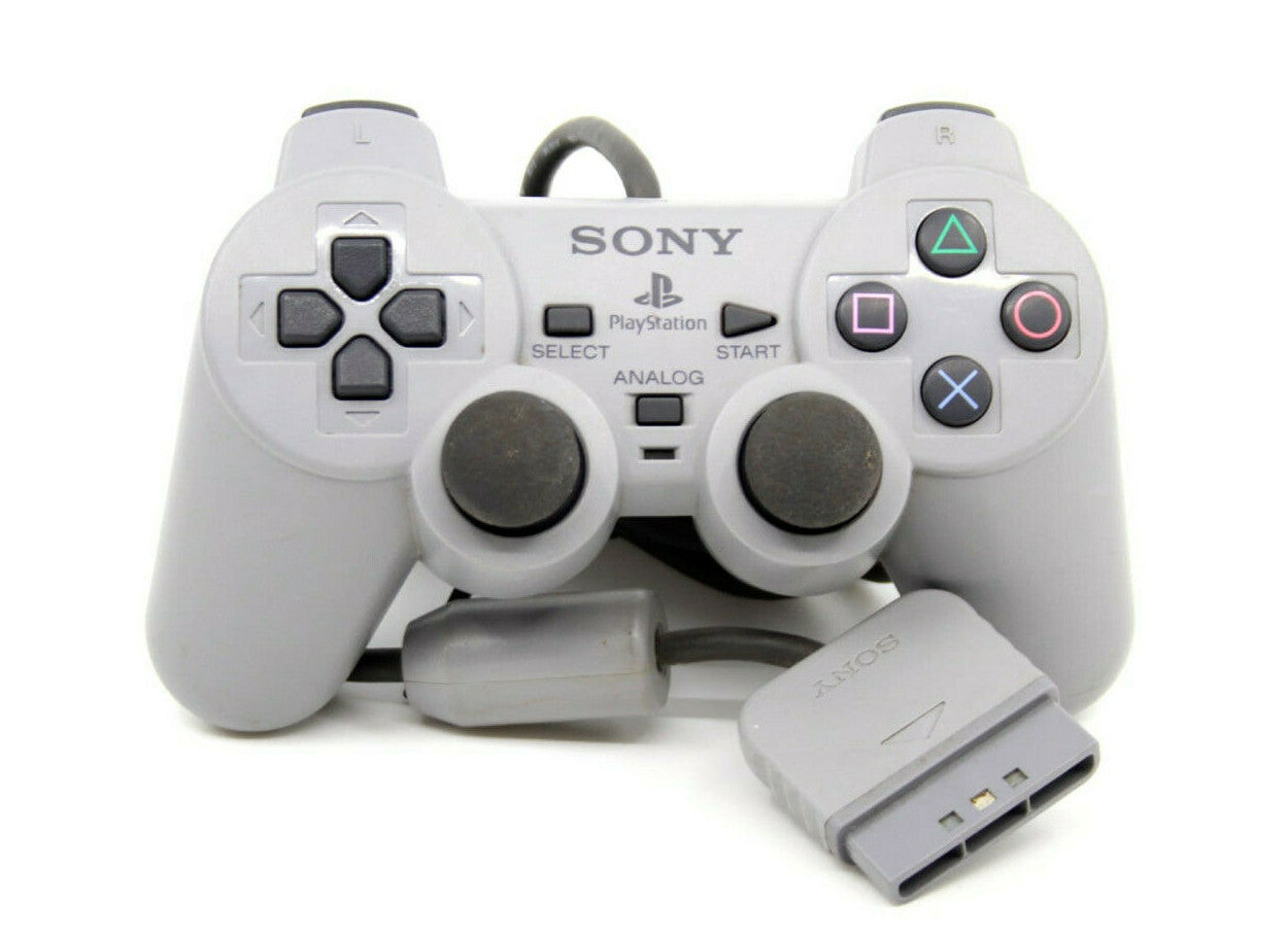 Genuine, Official, Authentic Sony DualShock Controller for PS1 (Grey, SCPH-1200)