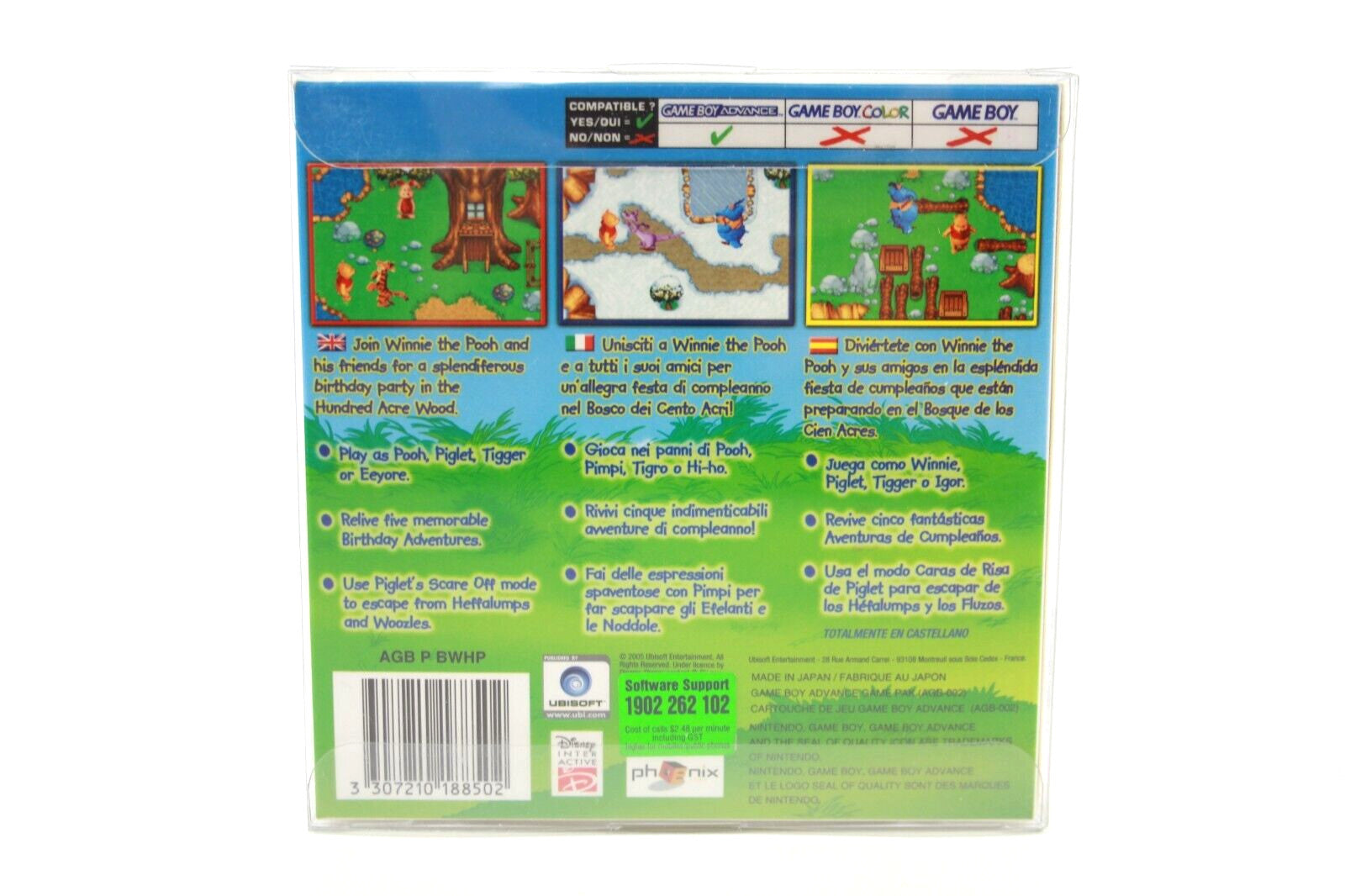 Winnie the Pooh's Rumbly Tumbly Adventure - Nintendo Game Boy Advance GBA BOXED