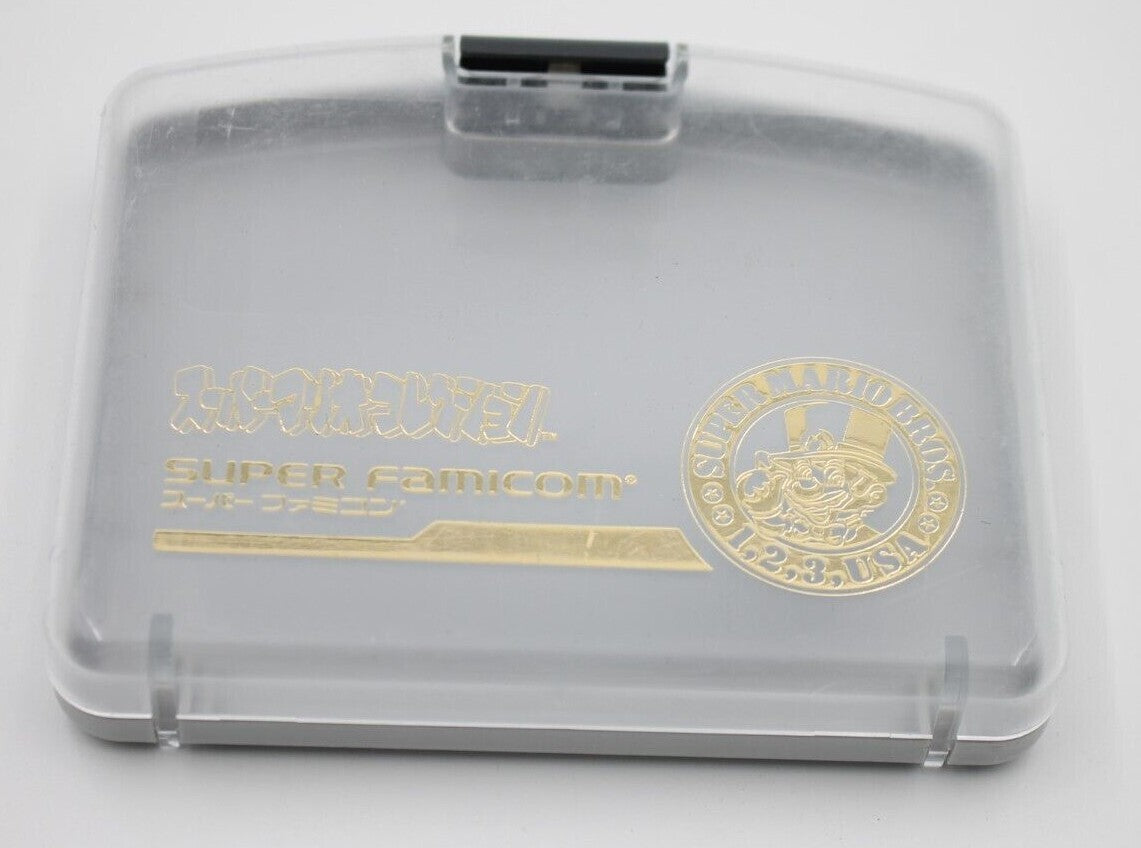 Official Nintendo Super Famicom SNES Mario Collectors Cartridge Case Japan/USA