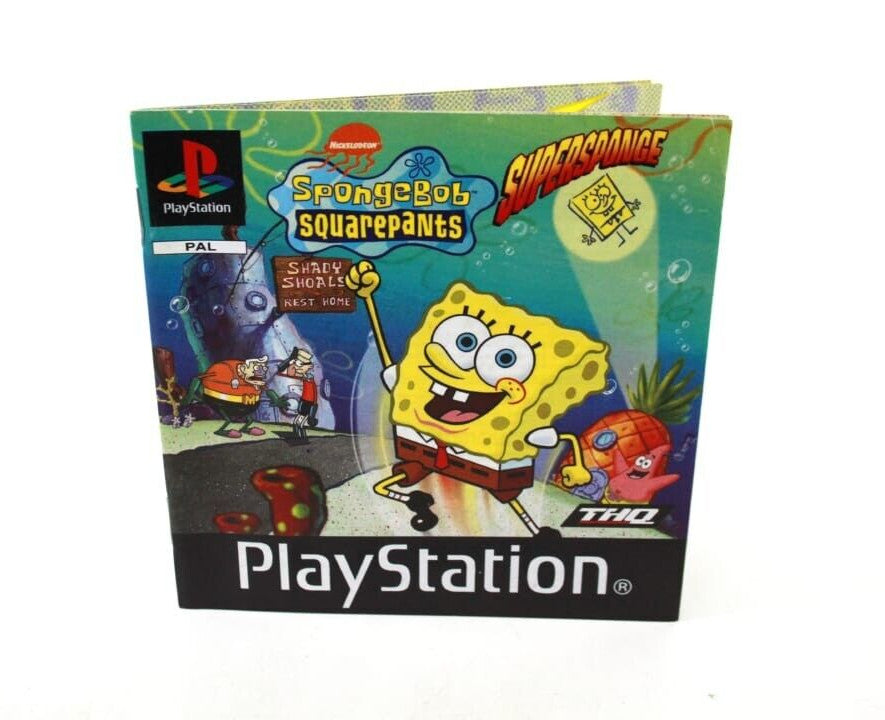 Spongebob Squarepants: Supersponge - PlayStation (PS1) ***Manual Only***