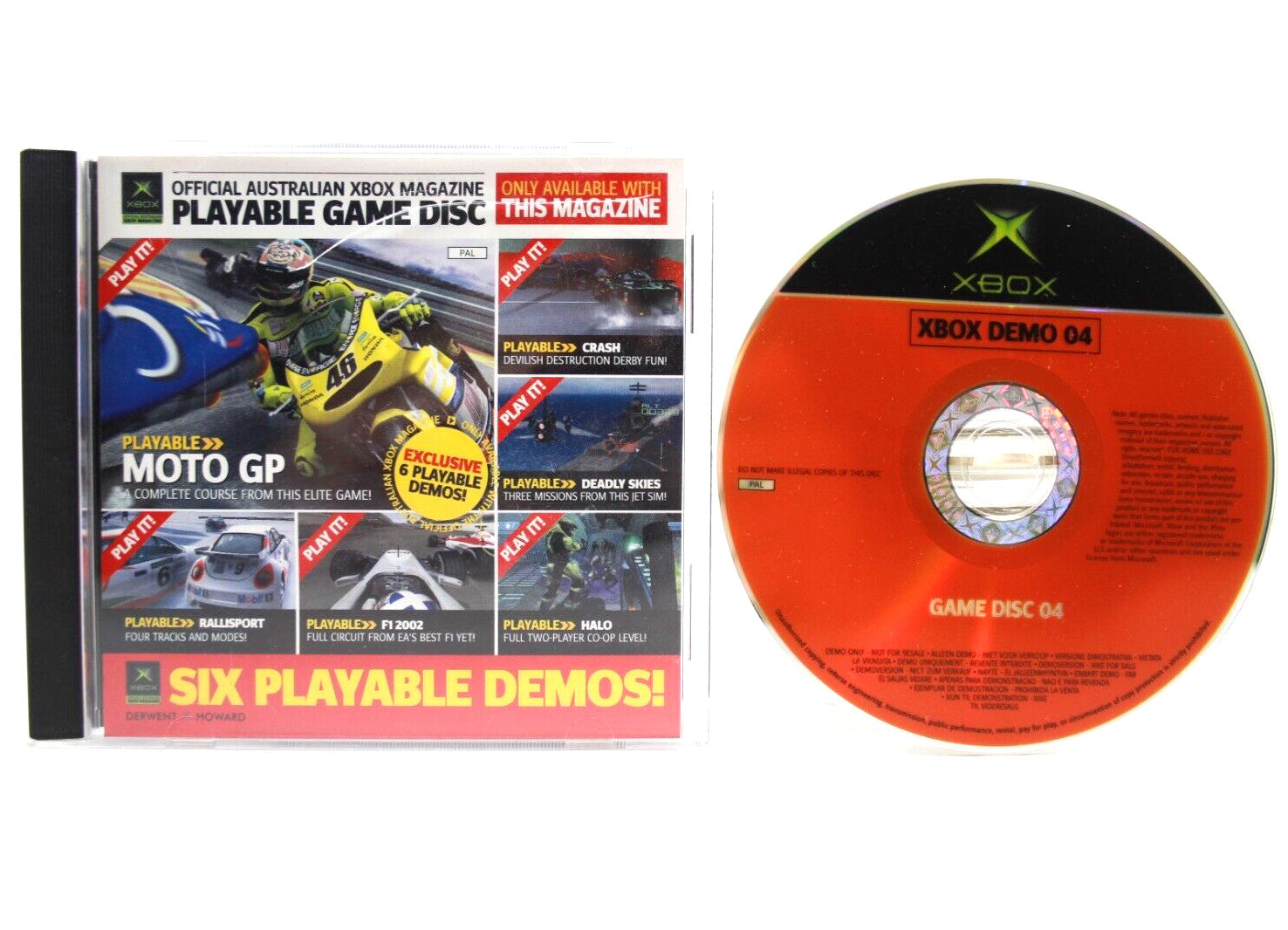 Official Australian Xbox Magazine Issue 04 Demo Disc - Moto GP - HALO