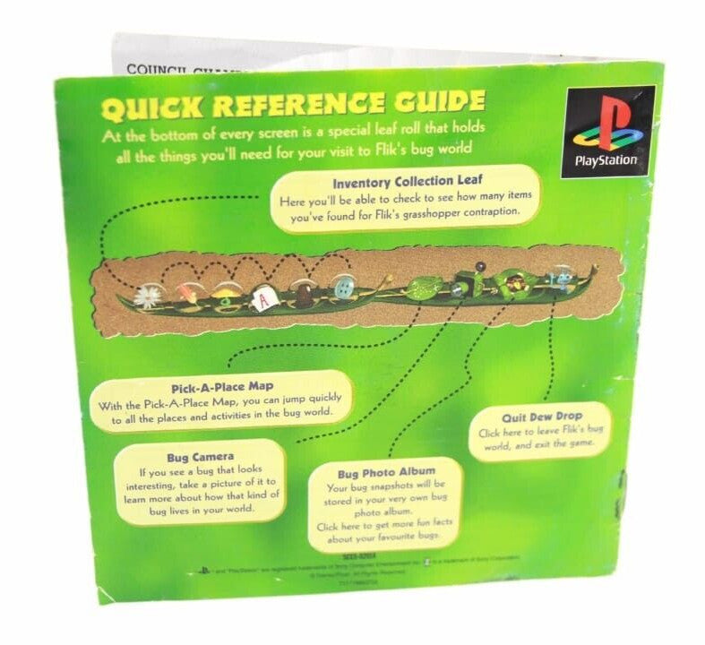 Disney Pixar Activity Centre A Bugs Life - Sony PlayStation 1 (PS1) MANUAL ONLY