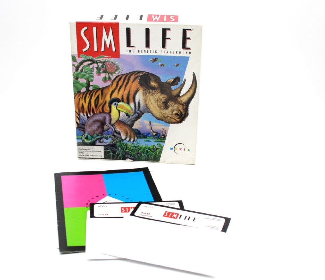 SimLife: The Genetic Playground game for IBM PC & Compatibles Big Box Sim Life