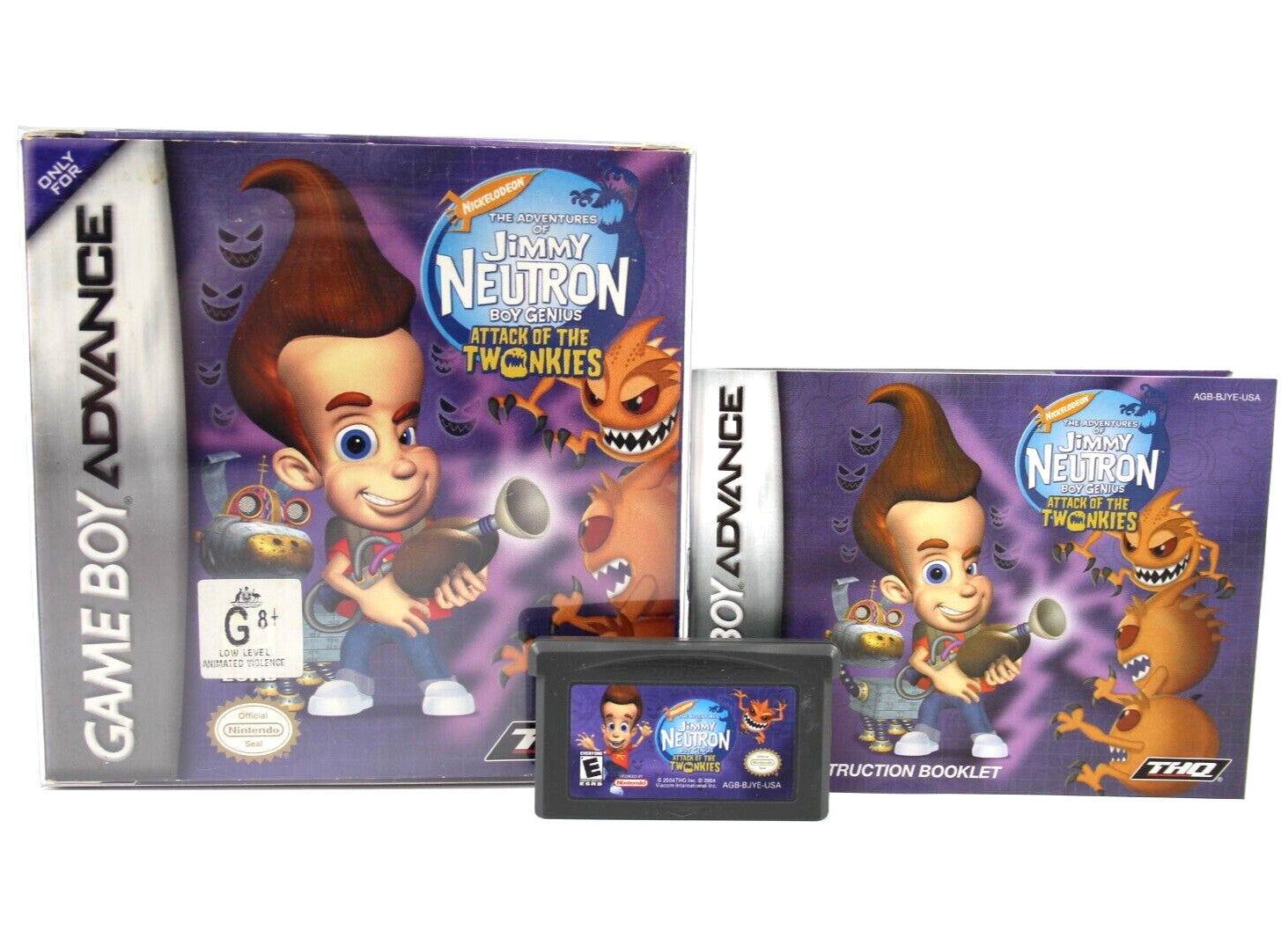 Jimmy Neutron: Boy Genius: Attack of the Twonkies - Nintendo Game Boy (GBA)