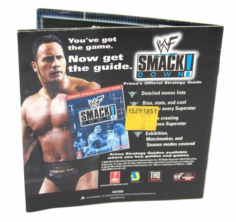 WWF Smackdown - Sony PlayStation 1 (PS1) **MANUAL ONLY**