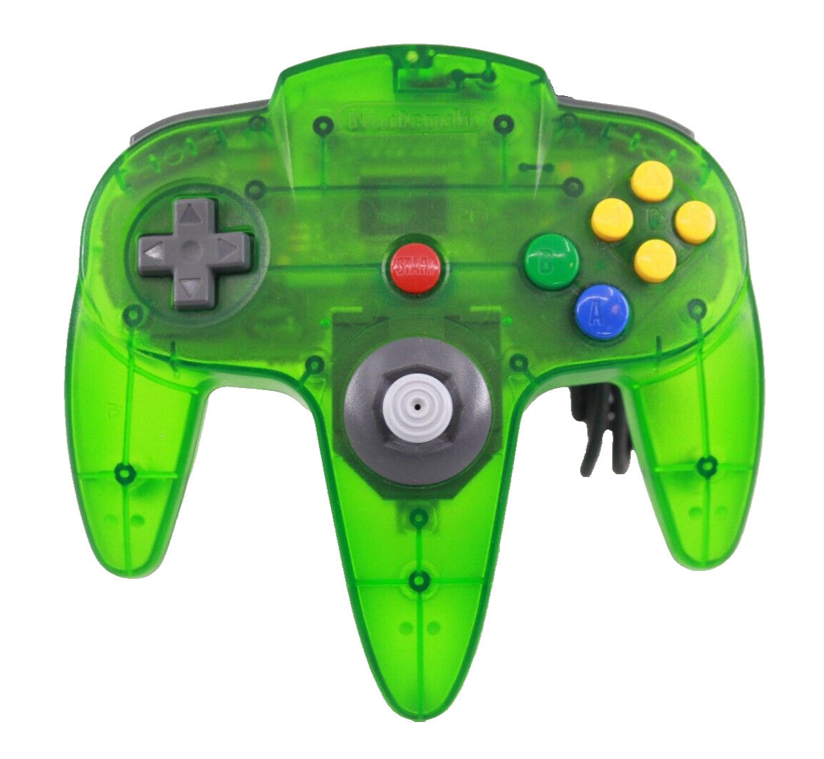 Genuine Nintendo 64 (N64) Controller (Jungle Green) - GOOD Joystick - Tested