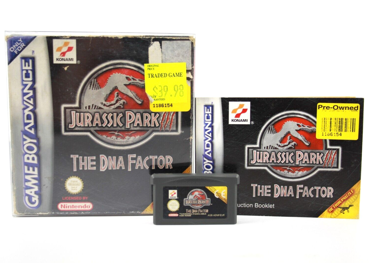 Jurassic Park III: The DNA Factor - Nintendo Game Boy Advance (GBA)