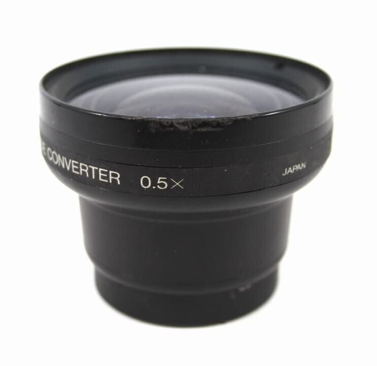 AF Video Wide Converter 0.5X for Still + Video w Front + Rear Caps Made in Japan