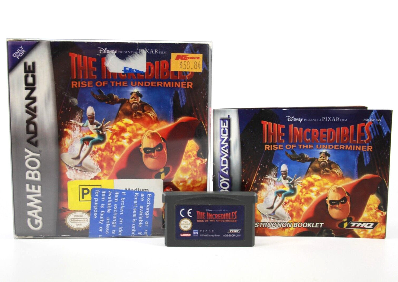 The Incredibles: Rise of the Underminer - Nintendo (GBA) - BOXED - WITH WARRANTY