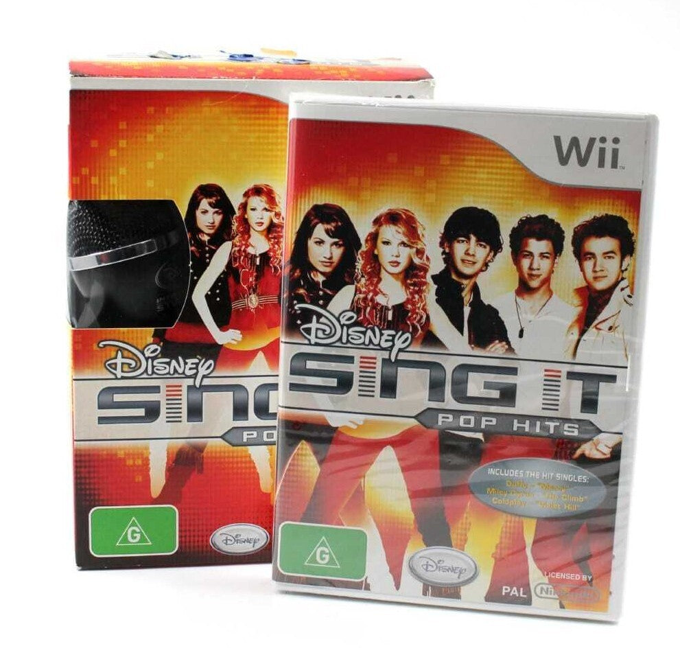 Disney Sing It Pop Hits Nintendo Wii PAL - SEALED GAME, Includes Microphone Box