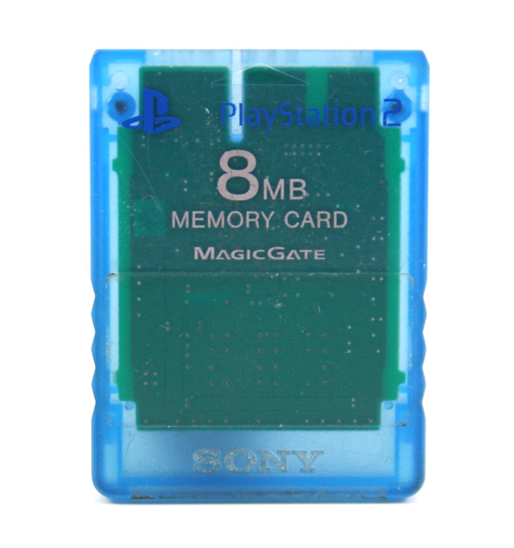 Genuine, Official Memory Card For Sony PS2 (Translucent Blue, 8MB) WITH WARRANTY