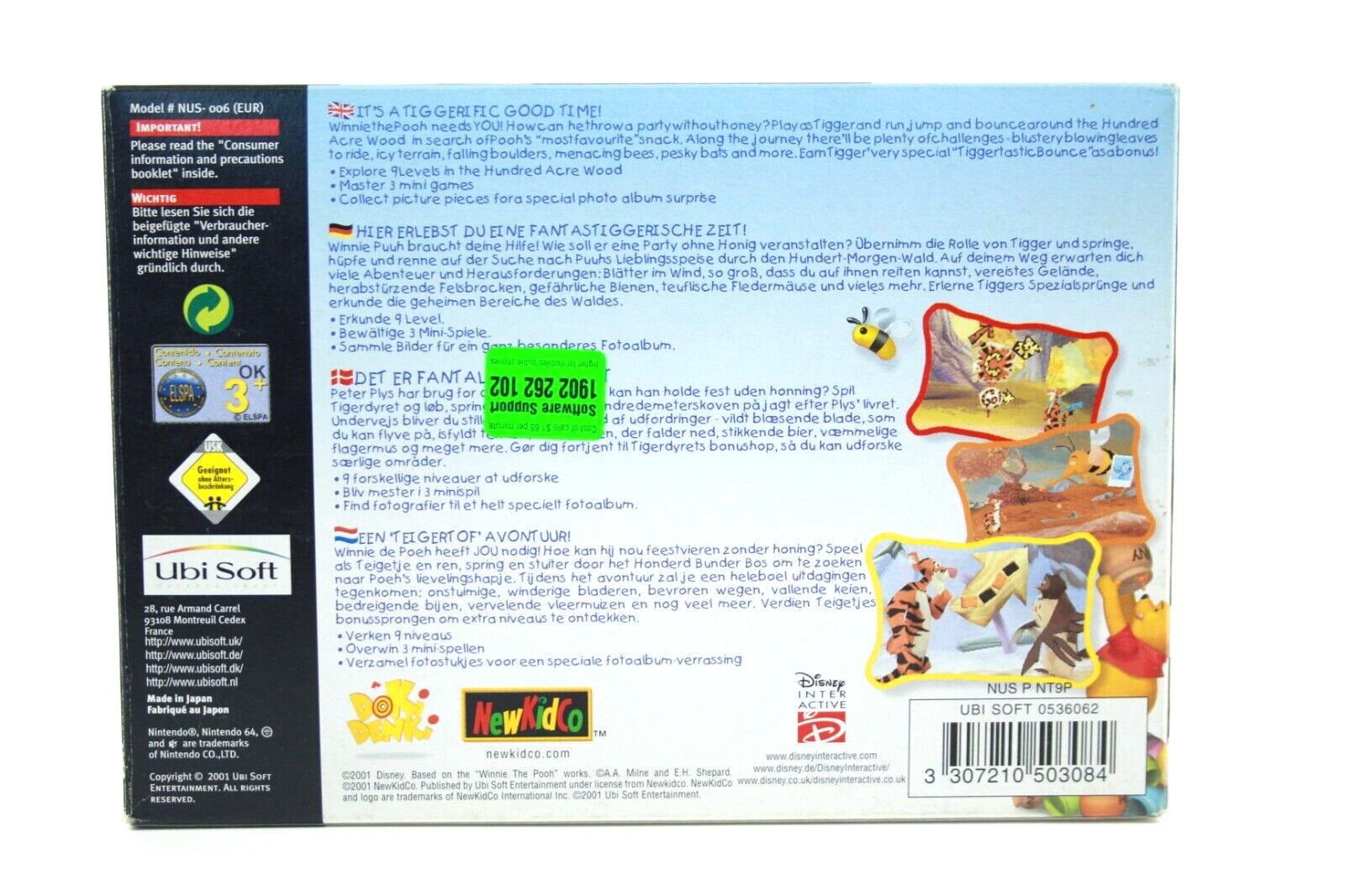 Tigger's Honey Hunt - Nintendo 64 (N64) - WITH WARRANTY
