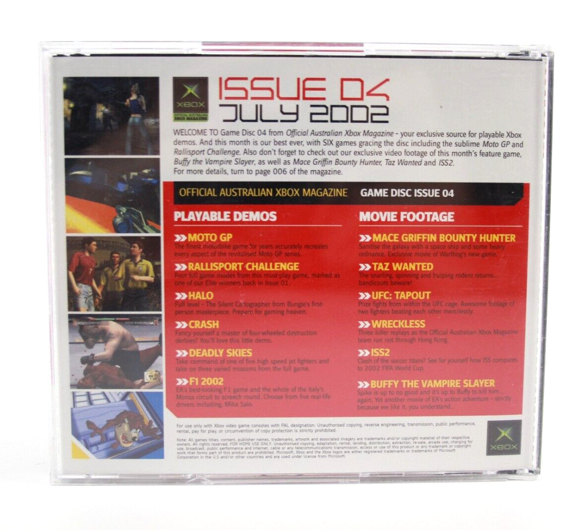 Official Australian Xbox Magazine Issue 04 Demo Disc - Moto GP - HALO