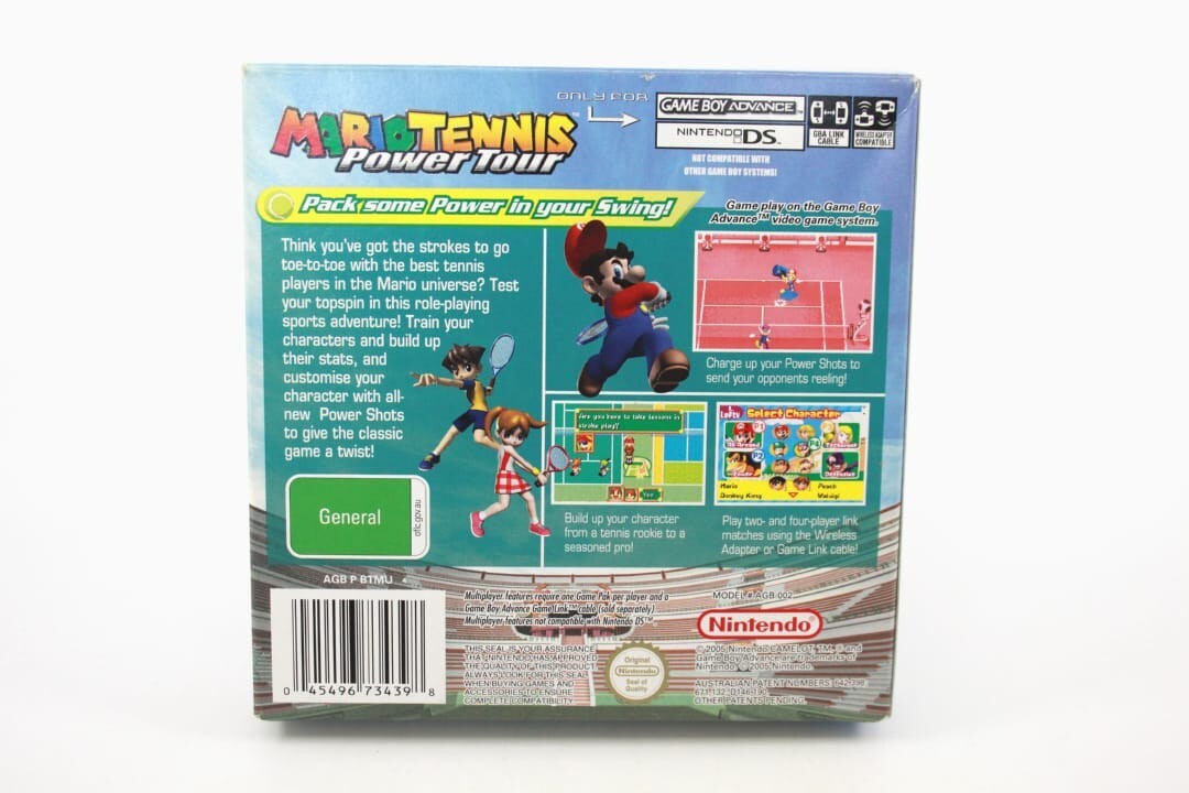 Mario Power Tennis - Nintendo Game Boy Advance (GBA) *BOX ONLY*
