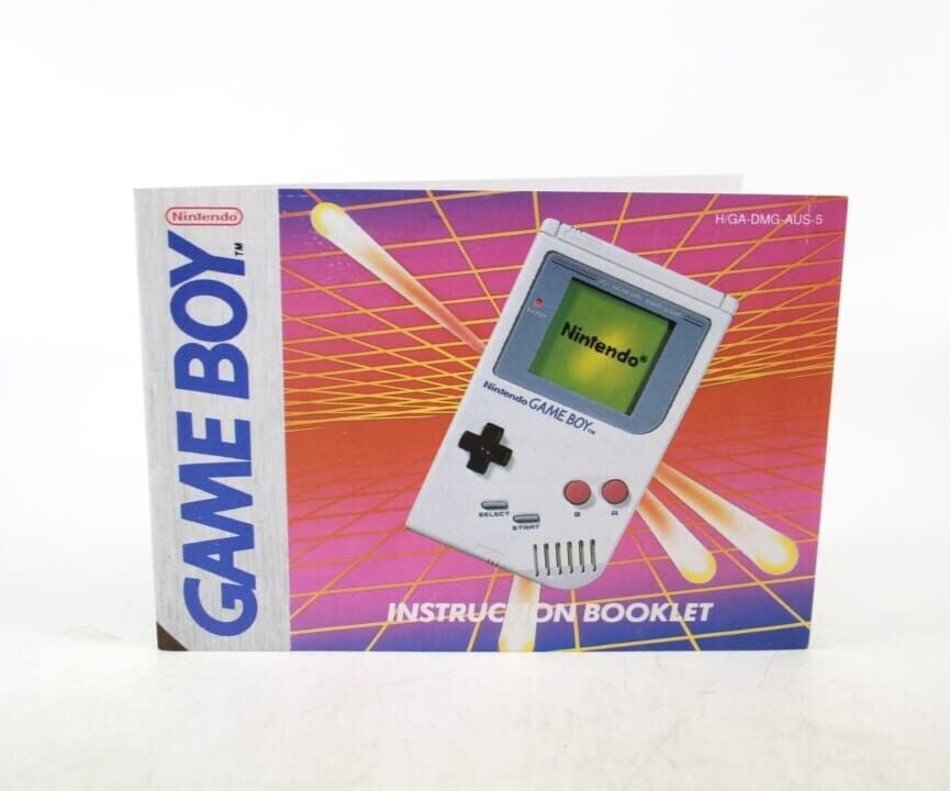 Official Nintendo Game Boy Handheld Instruction Booklet DMG-AUS-5