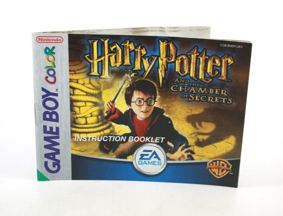Harry Potter Chamber of Secrets - Nintendo Game Boy Color (GBC) *MANUAL ONLY*