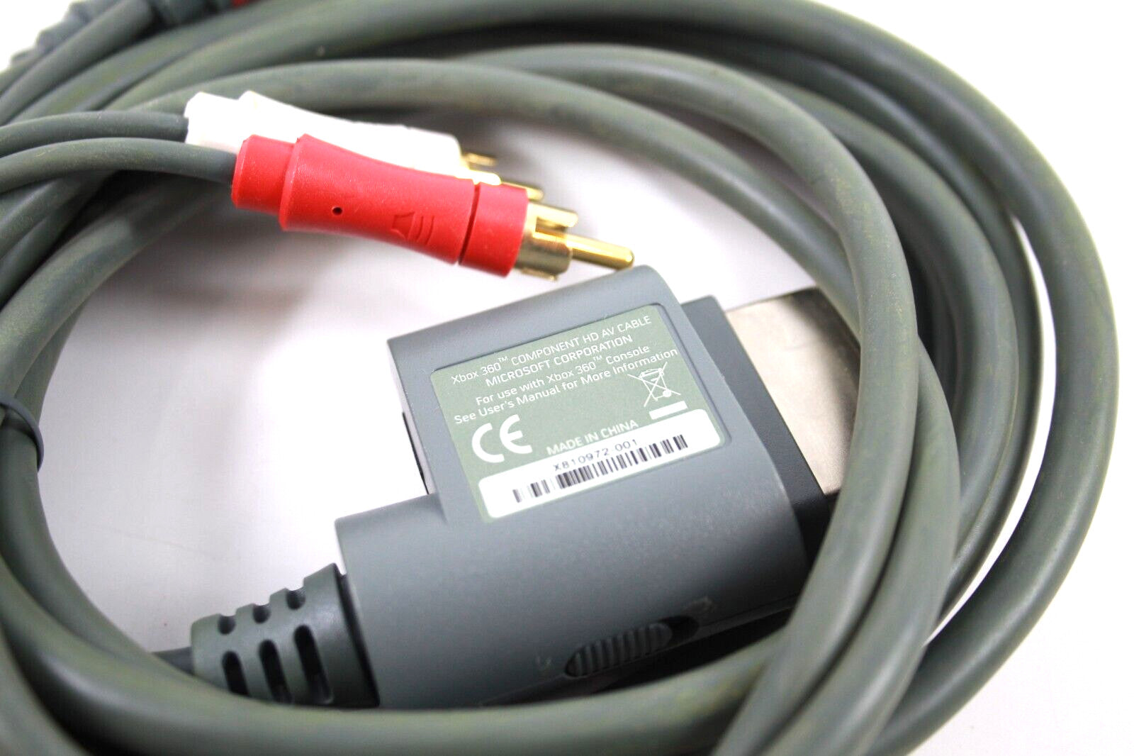 Genuine, Official Microsoft Xbox 360 Component AV Video Cable HD