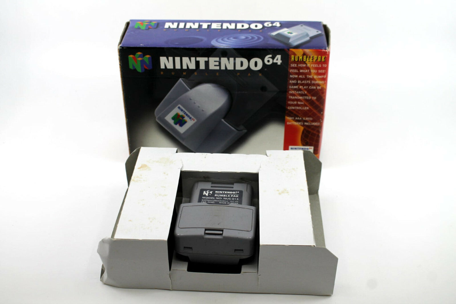 Genuine, Official Rumble Pak for N64 - BOXED w/ Insert