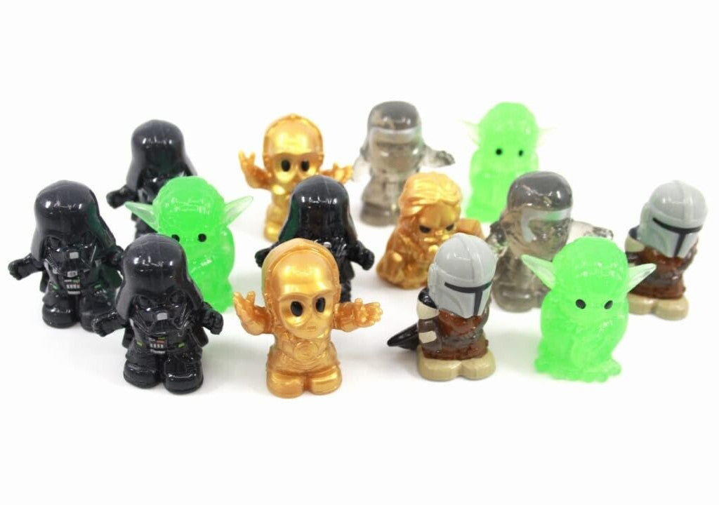 Ooshies Star Wars x14 Character Bulk Lot (Darth Vader/Yoda/Mandalorian)