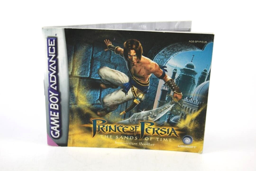 Prince of Persia The Sands of Time Nintendo Game Boy Advance (GBA) *MANUAL ONLY*