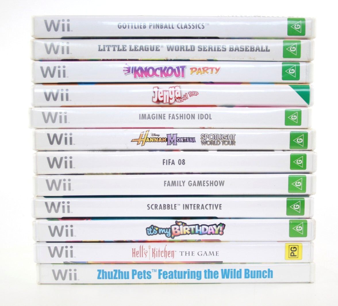 x12 Nintendo Wii Video Game Bundle Lot (12 Games)
