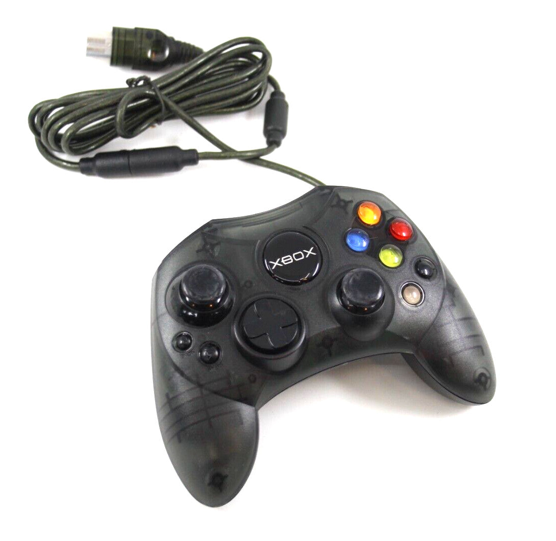Genuine, Official Xbox Original Wired Controller S (Skeleton Smoke Black) 🎮