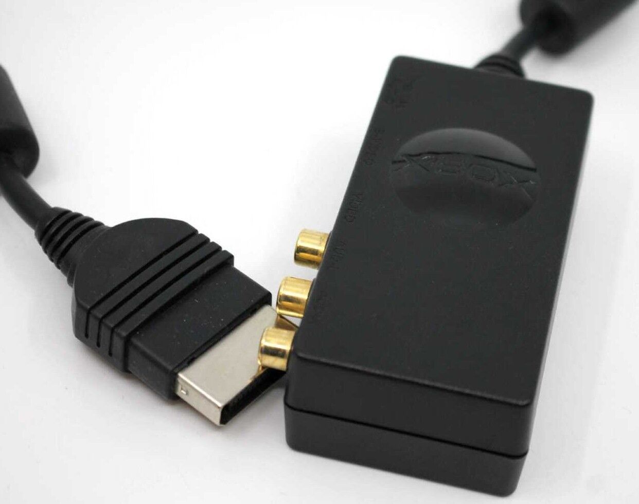 Official Microsoft Original XBOX Advanced AV Pack TV Cable X08-25261