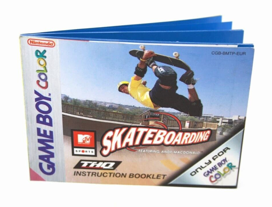 Skateboarding - Nintendo Game Boy Color **MANUAL ONLY**
