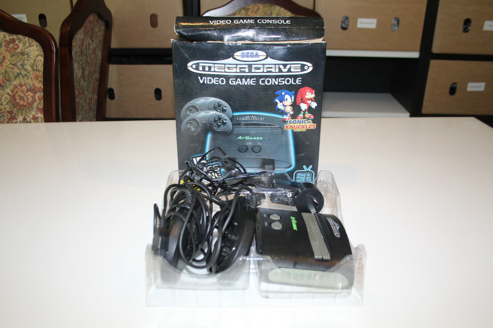 SEGA Mega Drive Classic Game Console w/ 15 Built-In Games