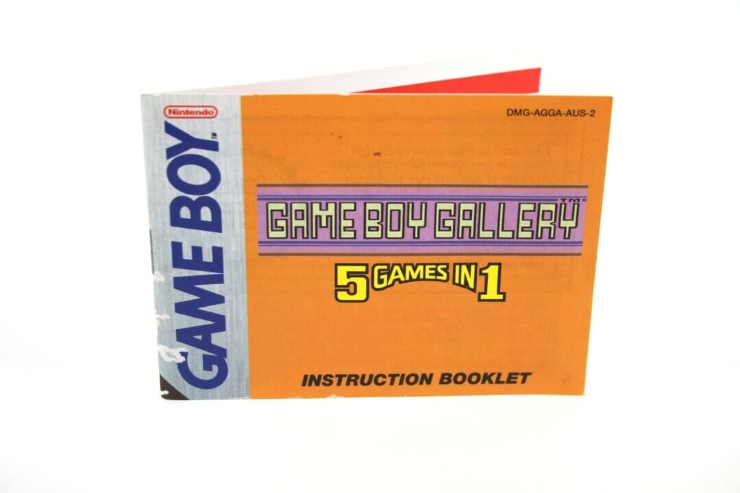 Gameboy Gallery 5 games in 1 - Nintendo Game Boy (GB) **MANUAL ONLY**