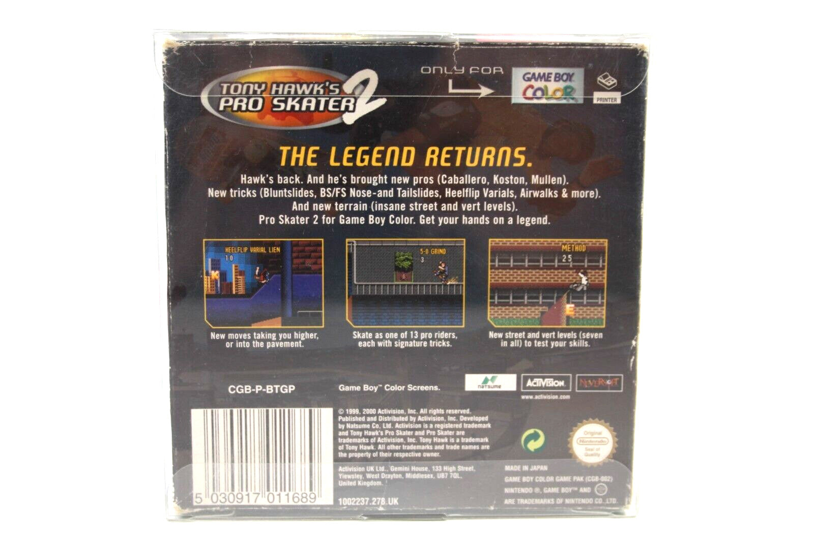 Tony Hawk's Pro Skater 2 - Nintendo Game Boy Color BOXED - WITH WARRANTY