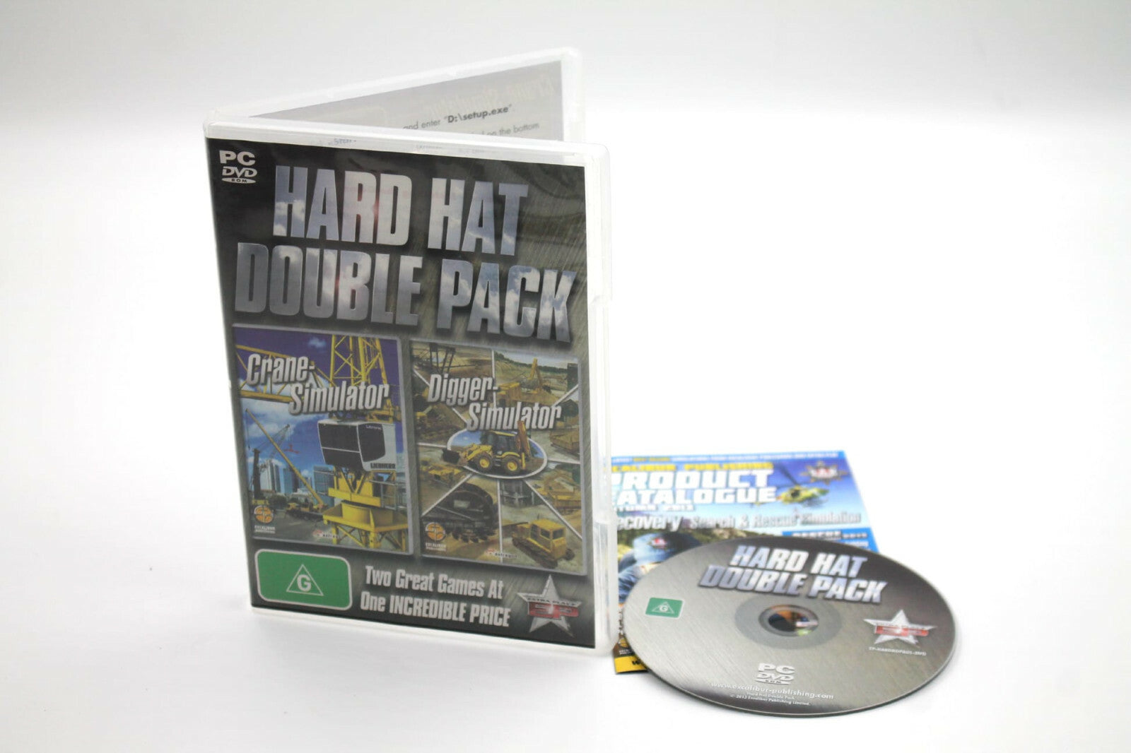 Hard Hat Double Pack: Crane Simulator + Digger Simulator game for PC/Windows