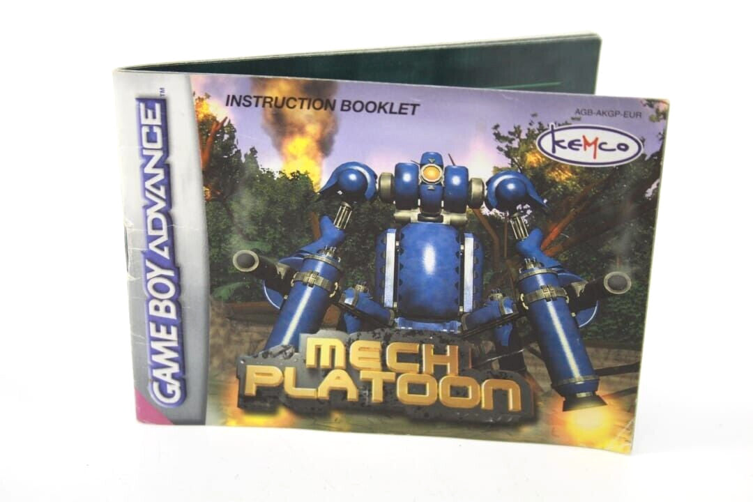 Mech Platoon - Nintendo Gameboy Advance *Manual Only*