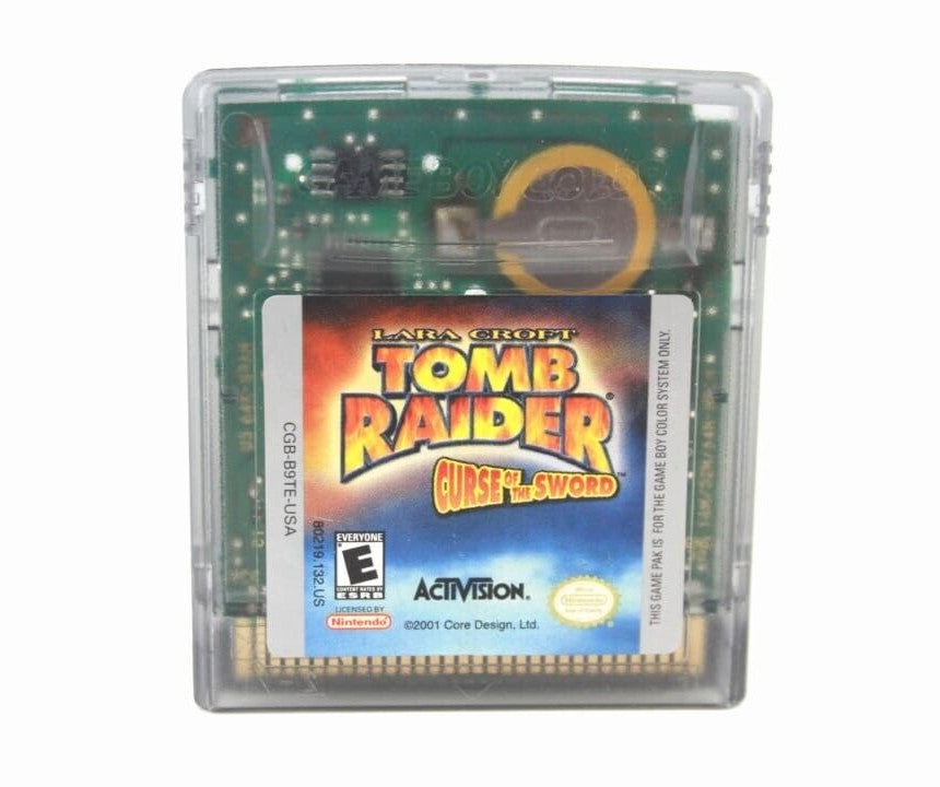 Lara Croft Tomb Raider Curse of the Sword (Game Boy Color - NEW SAVE BATTERY)