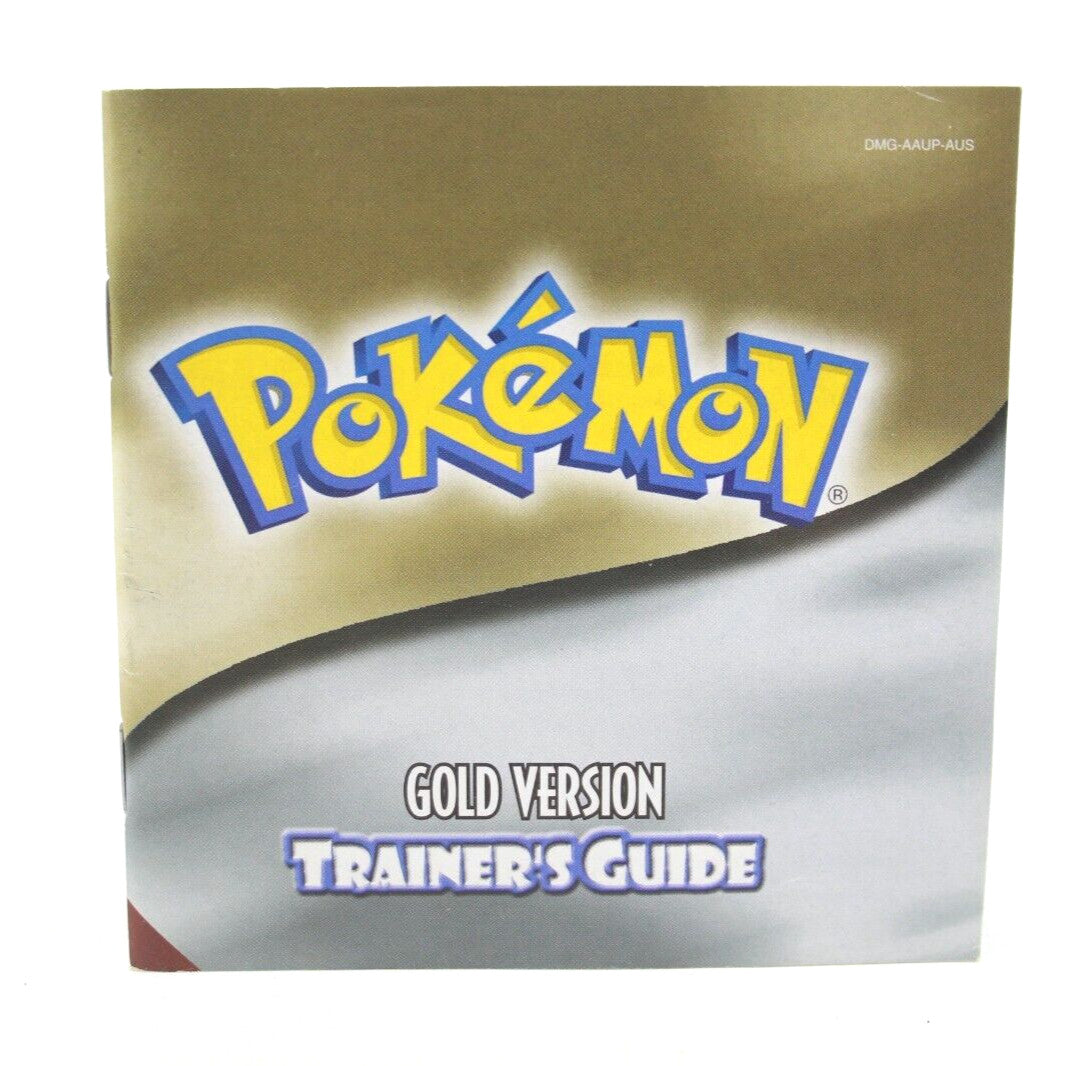 Pokémon Gold Version Trainer's Guide Booklet Manual - Nintendo Game Boy Color