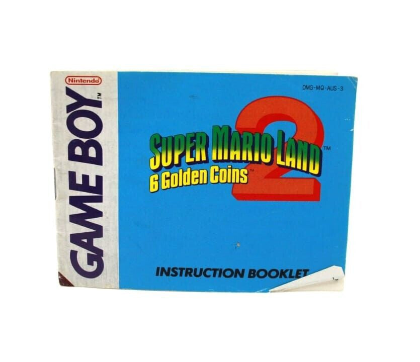 Super Mario Land 2: 6 Golden Coins (Nintendo Game Boy) ***Manual Only***