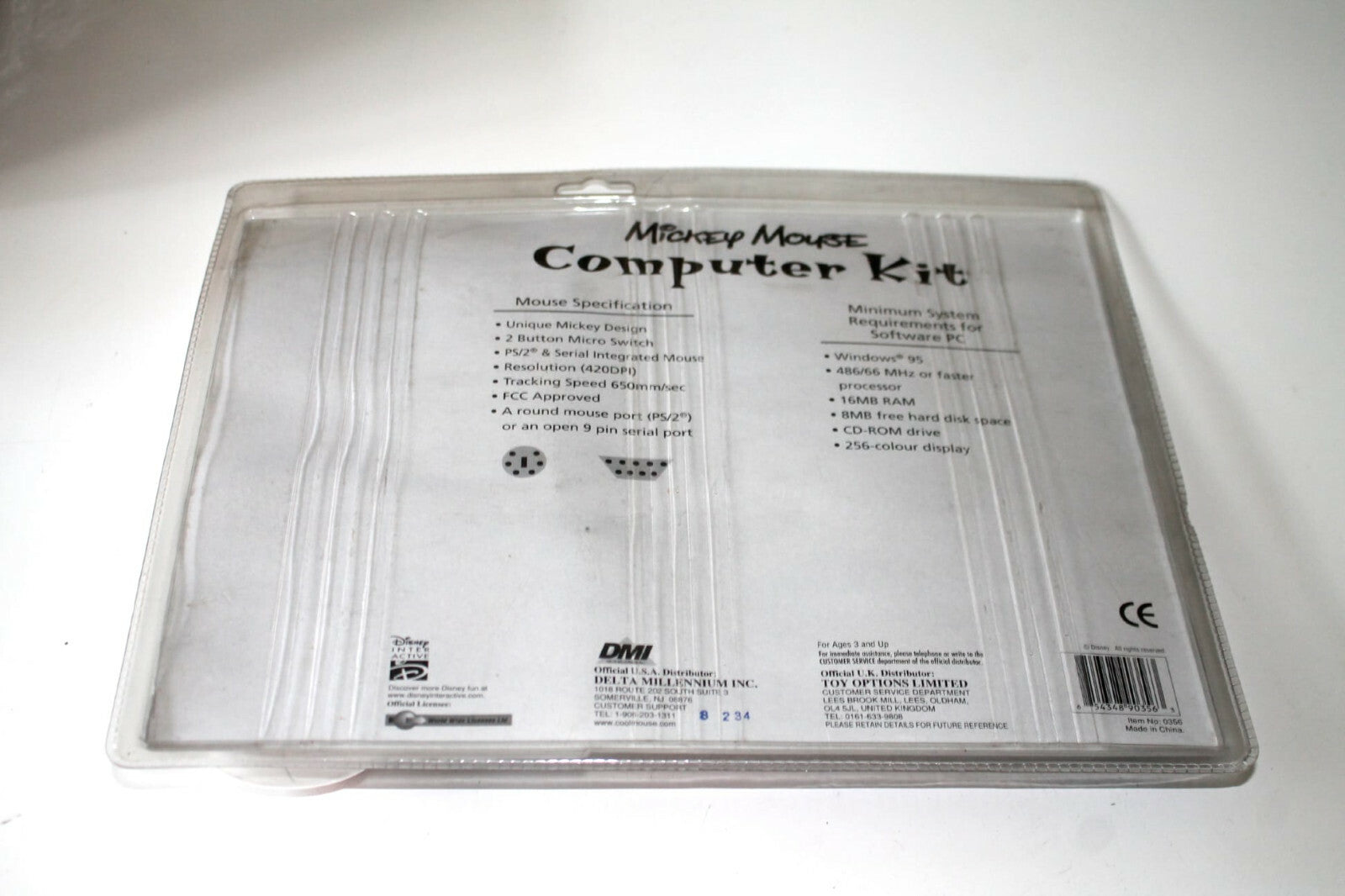 Mickey Mouse Computer Kit - Vintage 1990s Disney Toy **Brand New and Sealed**