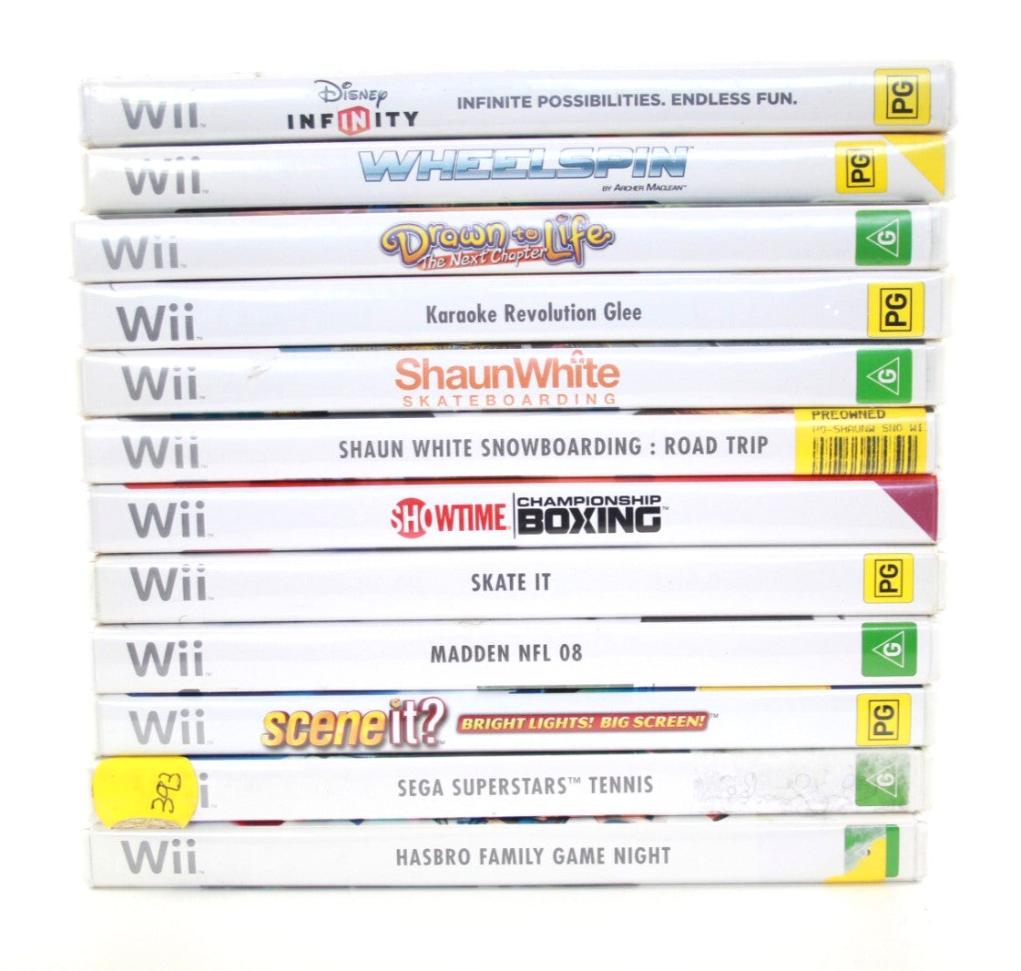 x12 Nintendo Wii Video Game Bundle Lot (12 Games)